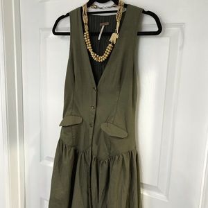 Free People Button Up Boho Dress